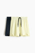 2-pack sports shorts with DryMove™ - Light Yellow Navy Blue / 10-12 Years
