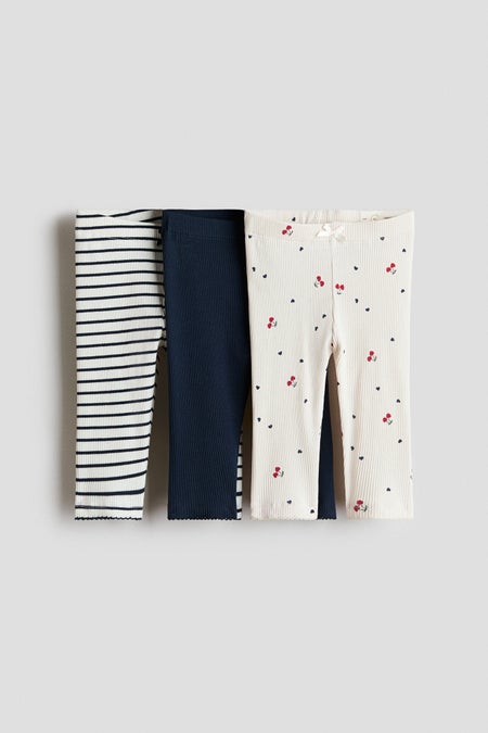 3-pack cotton leggings