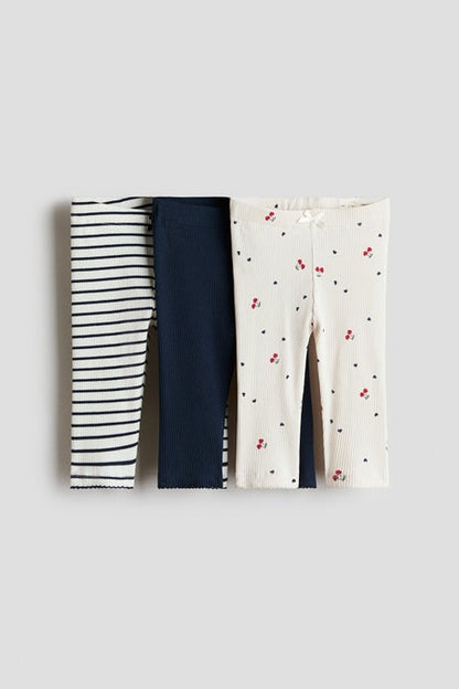 3-pack cotton leggings