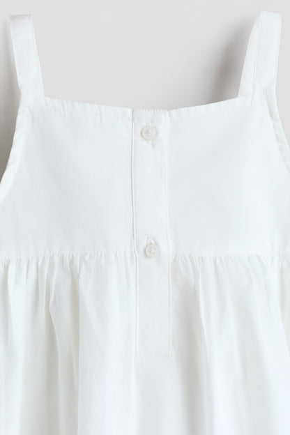 Embroidered strappy dress