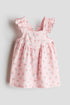 Flounce-trimmed cotton dress - 1.5-2Y