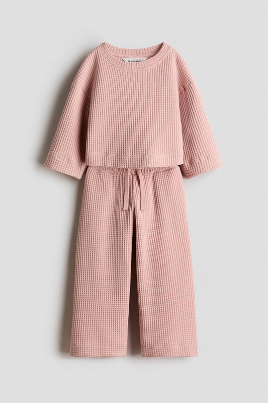 2-piece waffled jersey set