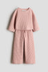 2-piece waffled jersey set - Light Dusty Pink 0 / 9-10 Years
