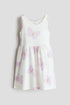 Patterned cotton dress - White Butterflies 4 / 1.5-2 Years