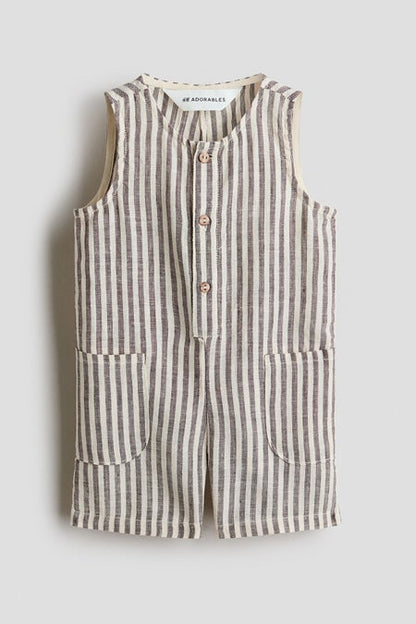 Linen romper suit
