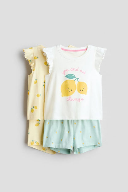 2-pack flutter-sleeve pyjamas