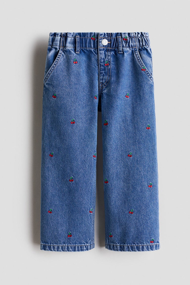 Wide Leg Paper bag jeans Image 1 of 4