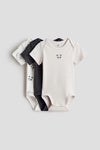 3-pack cotton envelope-neck bodysuits