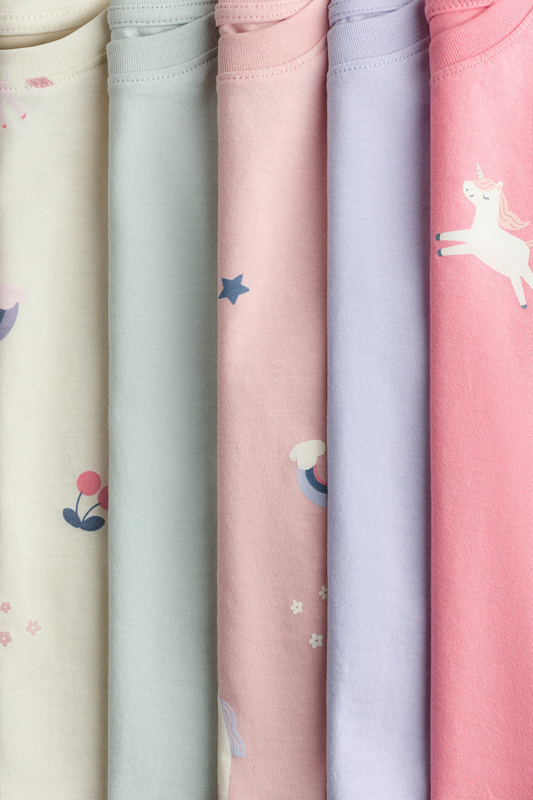 5-pack cotton T-shirts