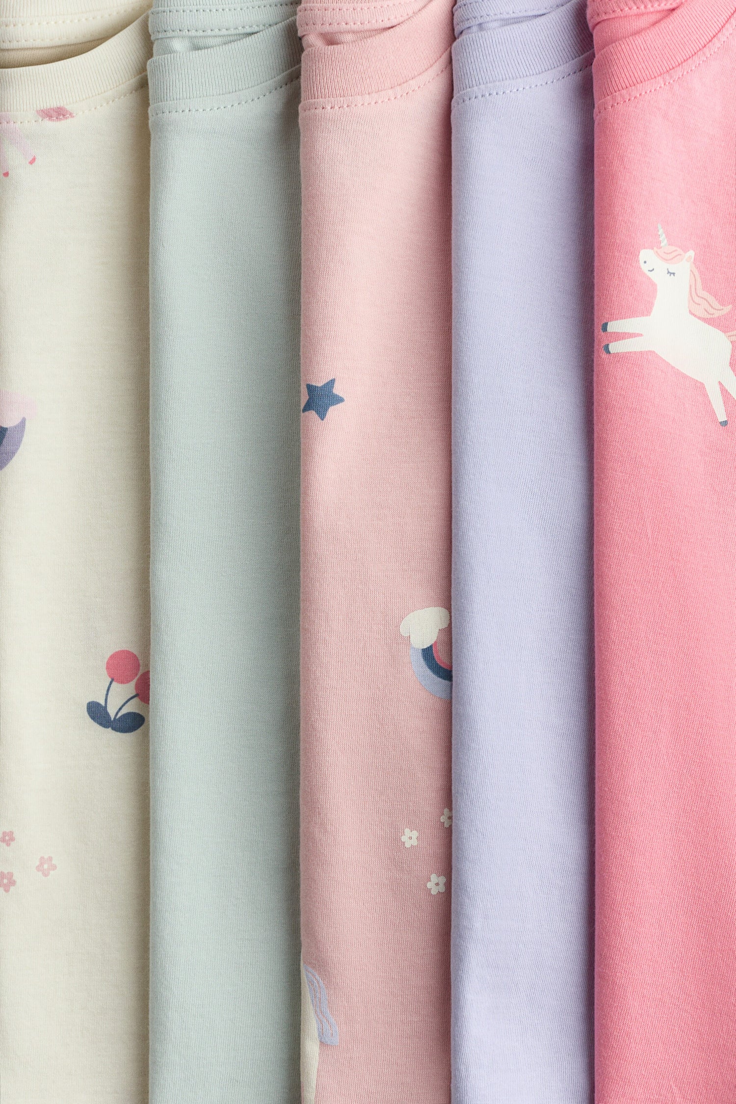 5-pack cotton T-shirts
