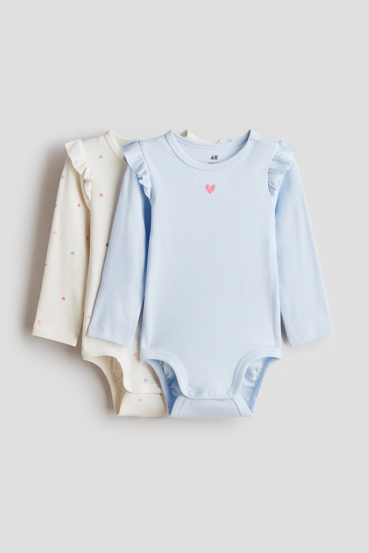 2-pack cotton bodysuits - Light Beige Giraffe / 1.5-2 Years