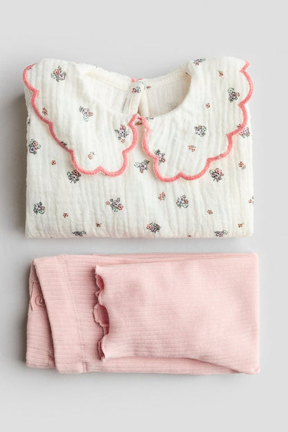 2-piece blouse and leggings set