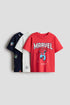 3-pack printed T-shirts - Red Marvel Comics / 4-6 Years