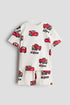 2-piece printed set - Cream Cars / 9-10 Years