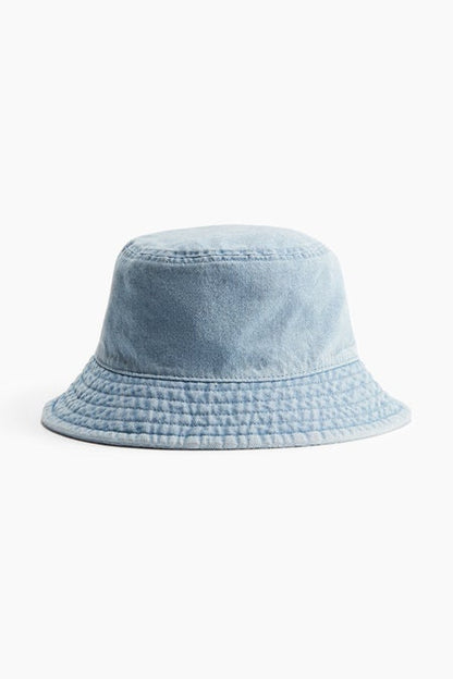 Cotton denim bucket hat
