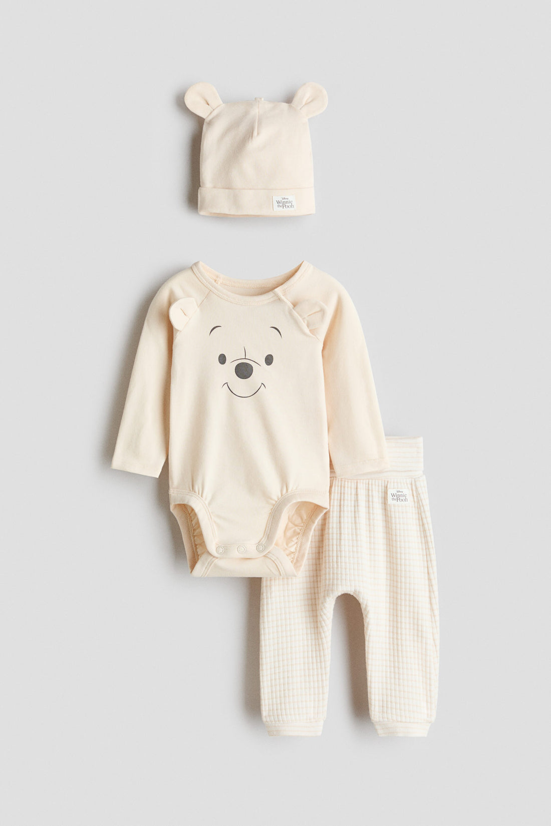 3-piece jersey set - Light Beige Winnie Pooh 1 / 4-6 Months