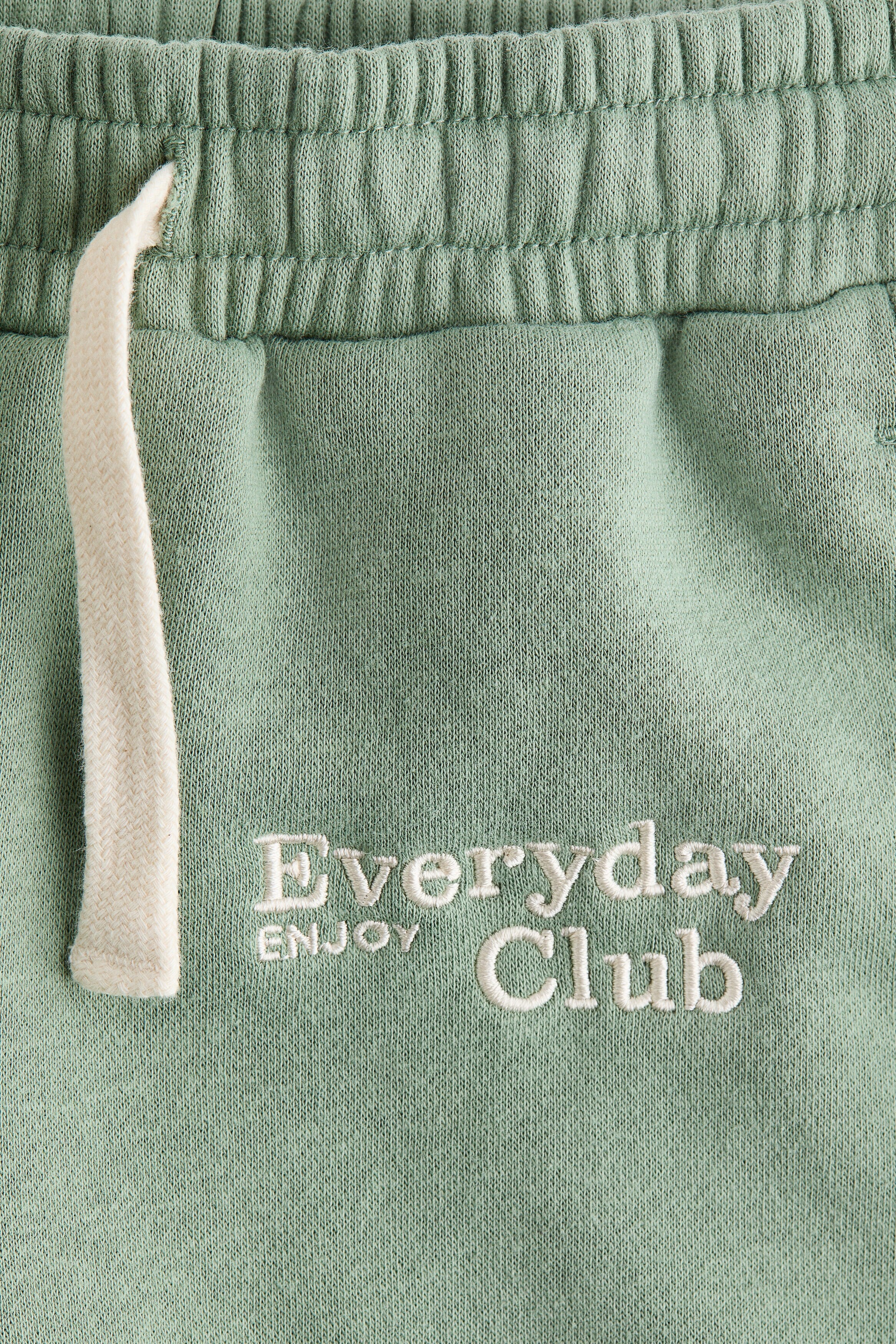 Embroidery-detail joggers