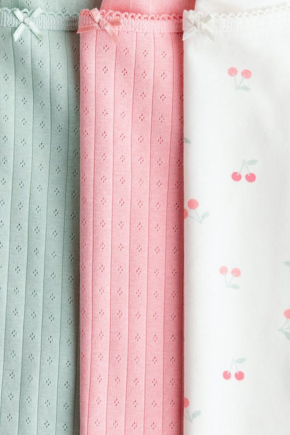 3-pack cotton strappy tops