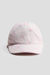 Bow-detail muslin cap