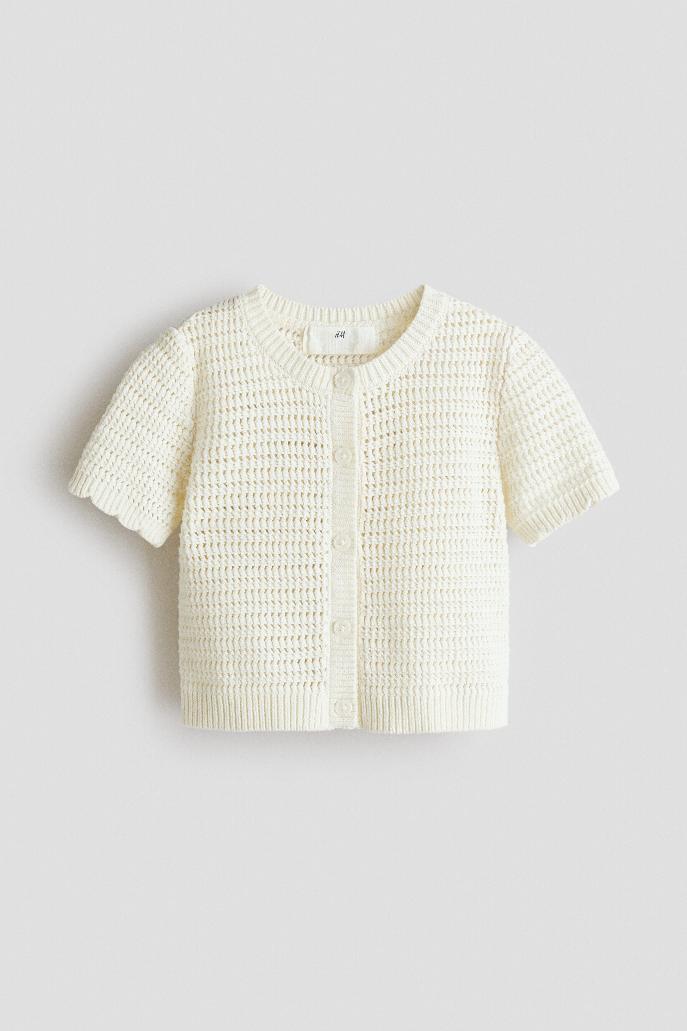 Textured-knit cardigan