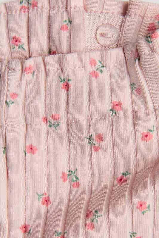 2-piece ribbed cotton set