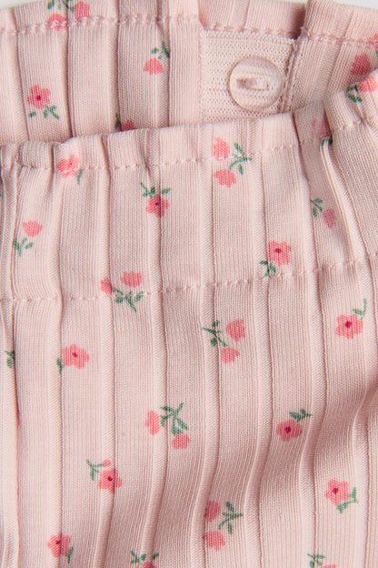 2-piece ribbed cotton set