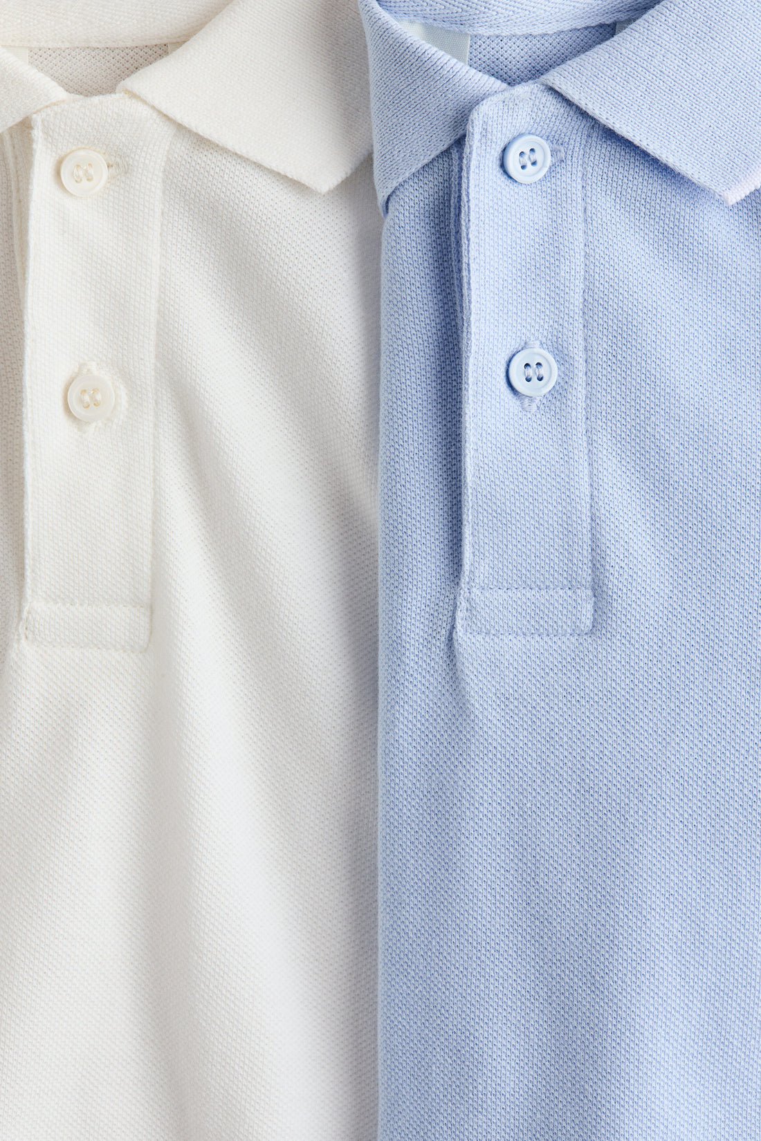 2-pack cotton piqué polo shirts