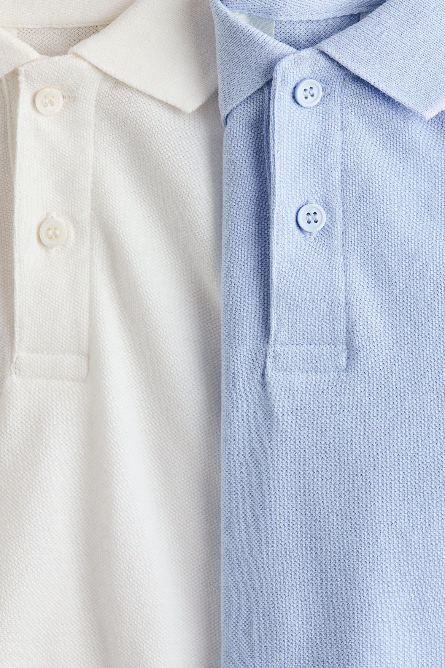 2-pack cotton piqué polo shirts