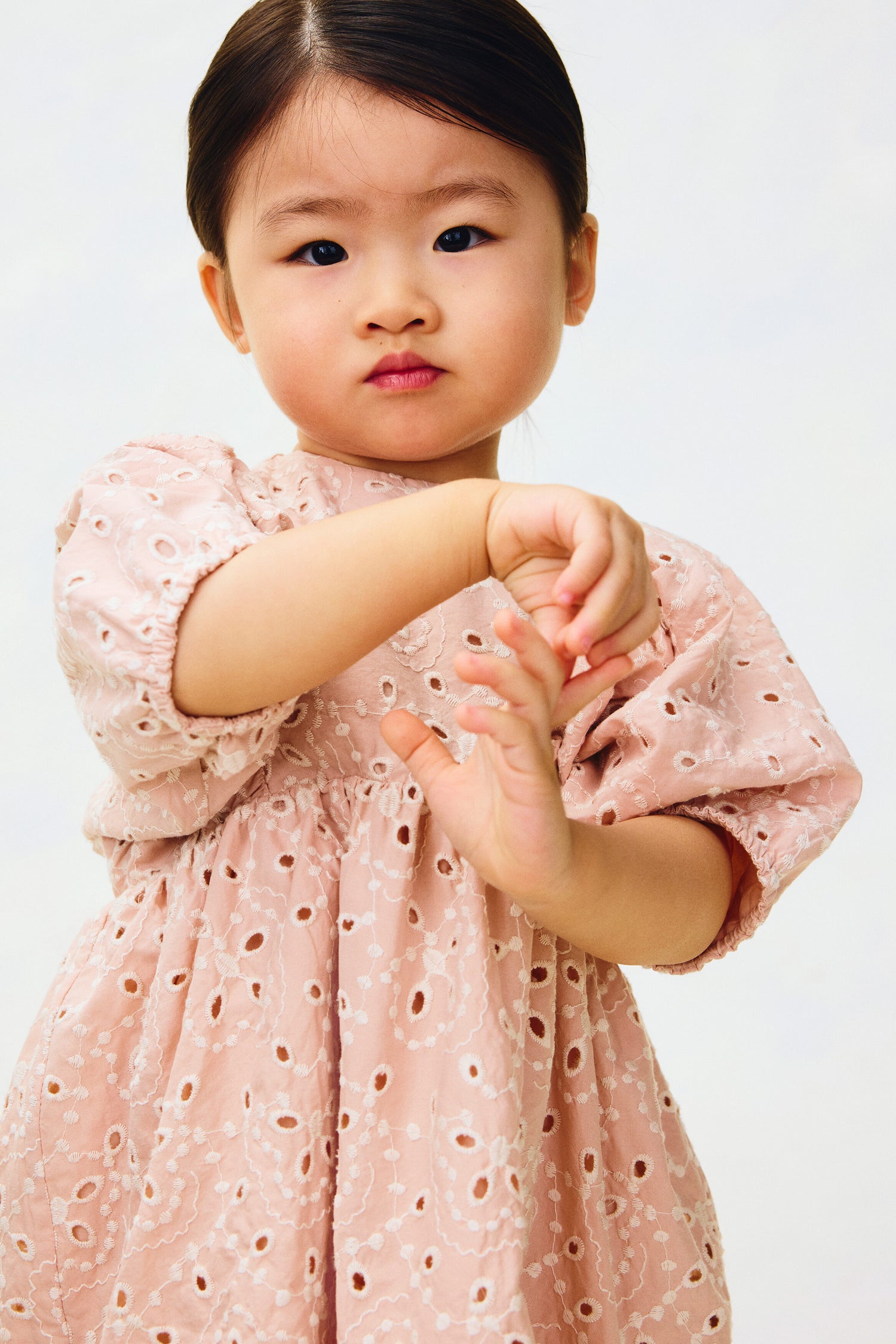 Broderie anglaise cotton dress - 2Y