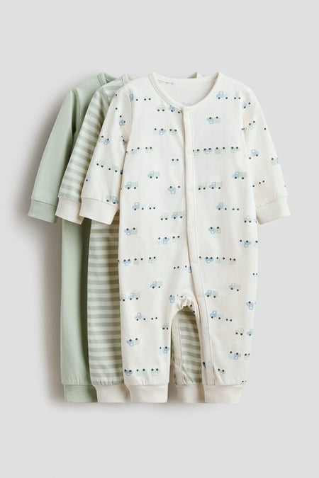 3-pack cotton pyjamas