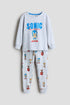 Printed cotton jersey pyjamas - Grey Sonic Hedgehog / 8-10 Years