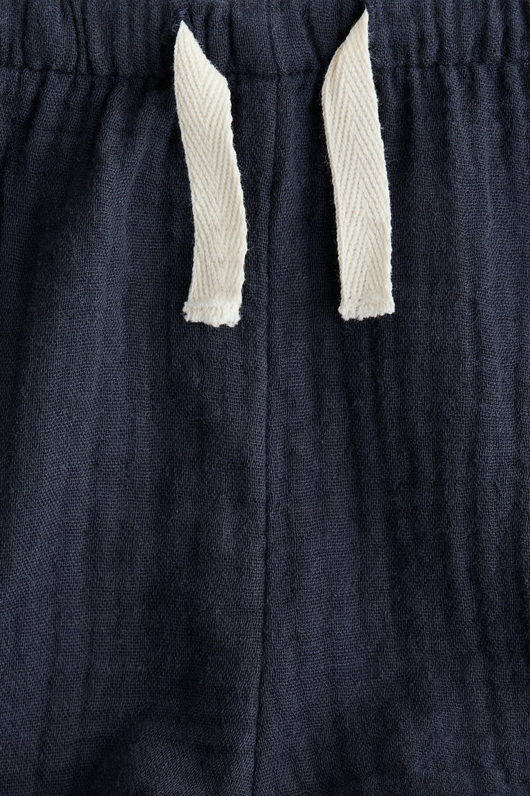 Cotton muslin shorts Image 2 of 2