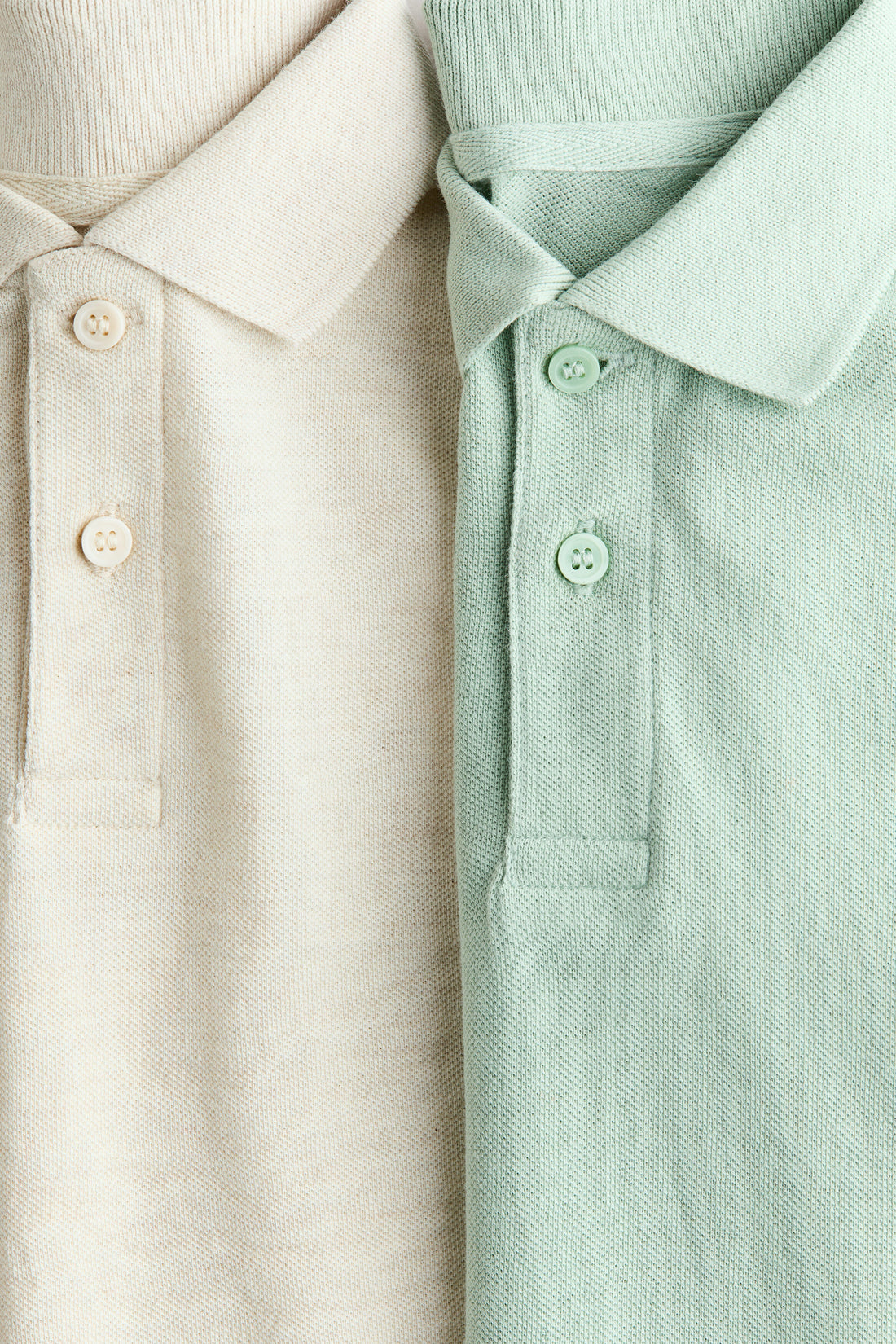 2-pack cotton piqué polo shirts