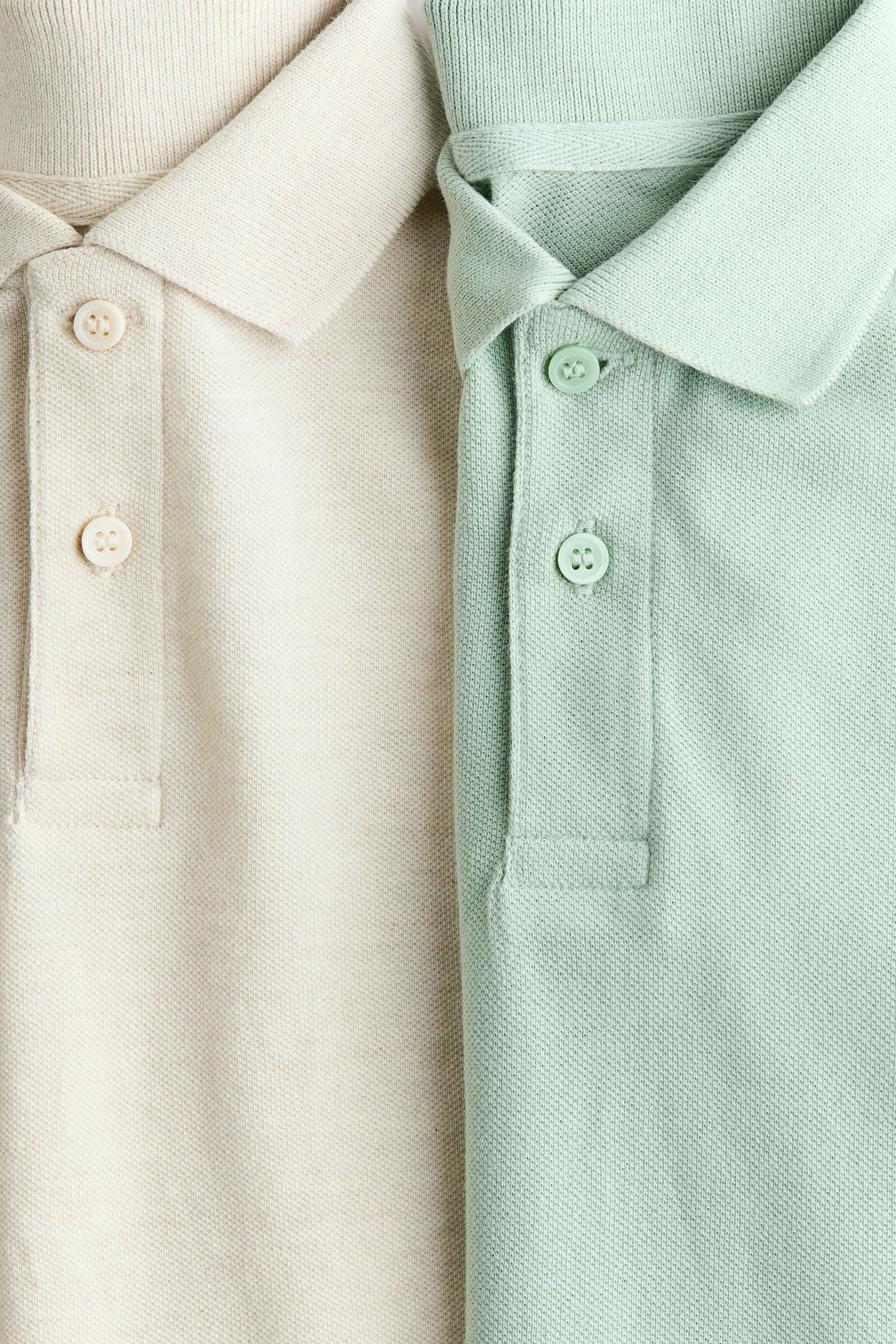 2-pack cotton piqué polo shirts