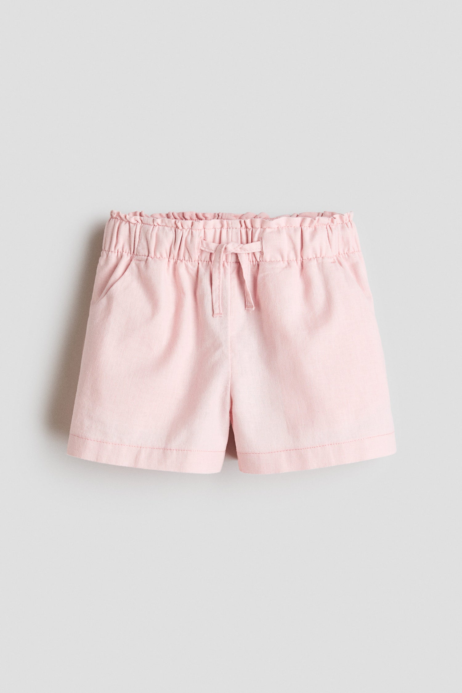 Linen-blend shorts - Light Pink / 1.5-2 Years