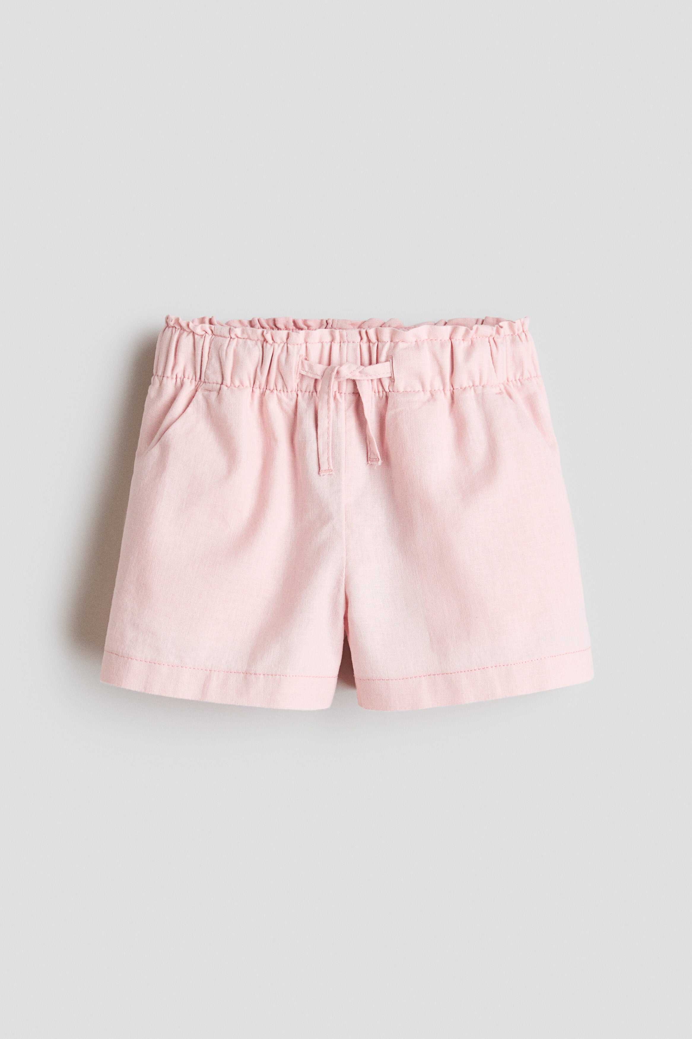 Linen-blend shorts - Light Pink / 1.5-2 Years