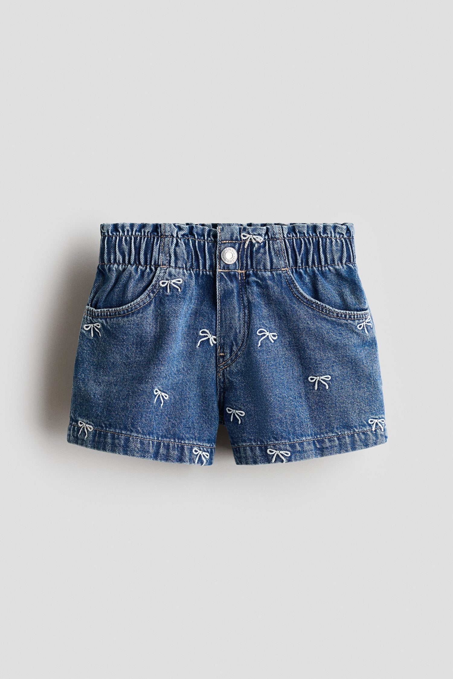 Embroidered denim shorts - Blue / 1.5-2 Years