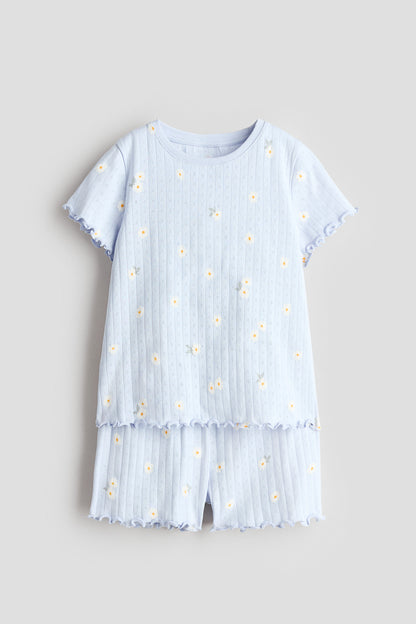 Printed pyjamas - Light Blue Daisies / 1.5-2 Years