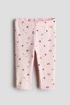 Printed cotton leggings