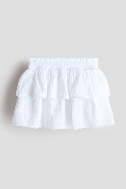 Tiered muslin skirt