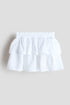 Tiered muslin skirt - White 0 / 1.5-2 Years