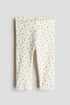 Printed cotton leggings - 12M
