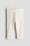 Printed cotton leggings