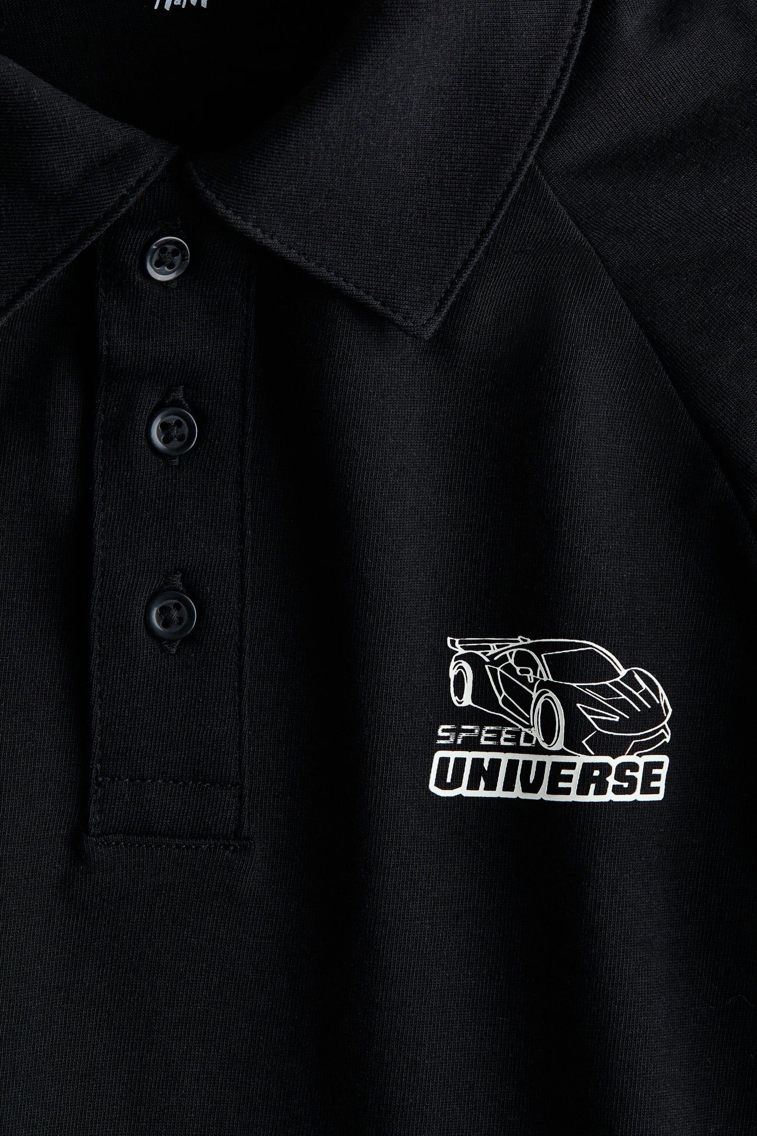 Printed layered polo shirt