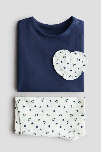 2-piece top and cycling shorts set
