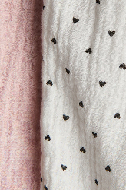 2-pack cotton muslin trousers