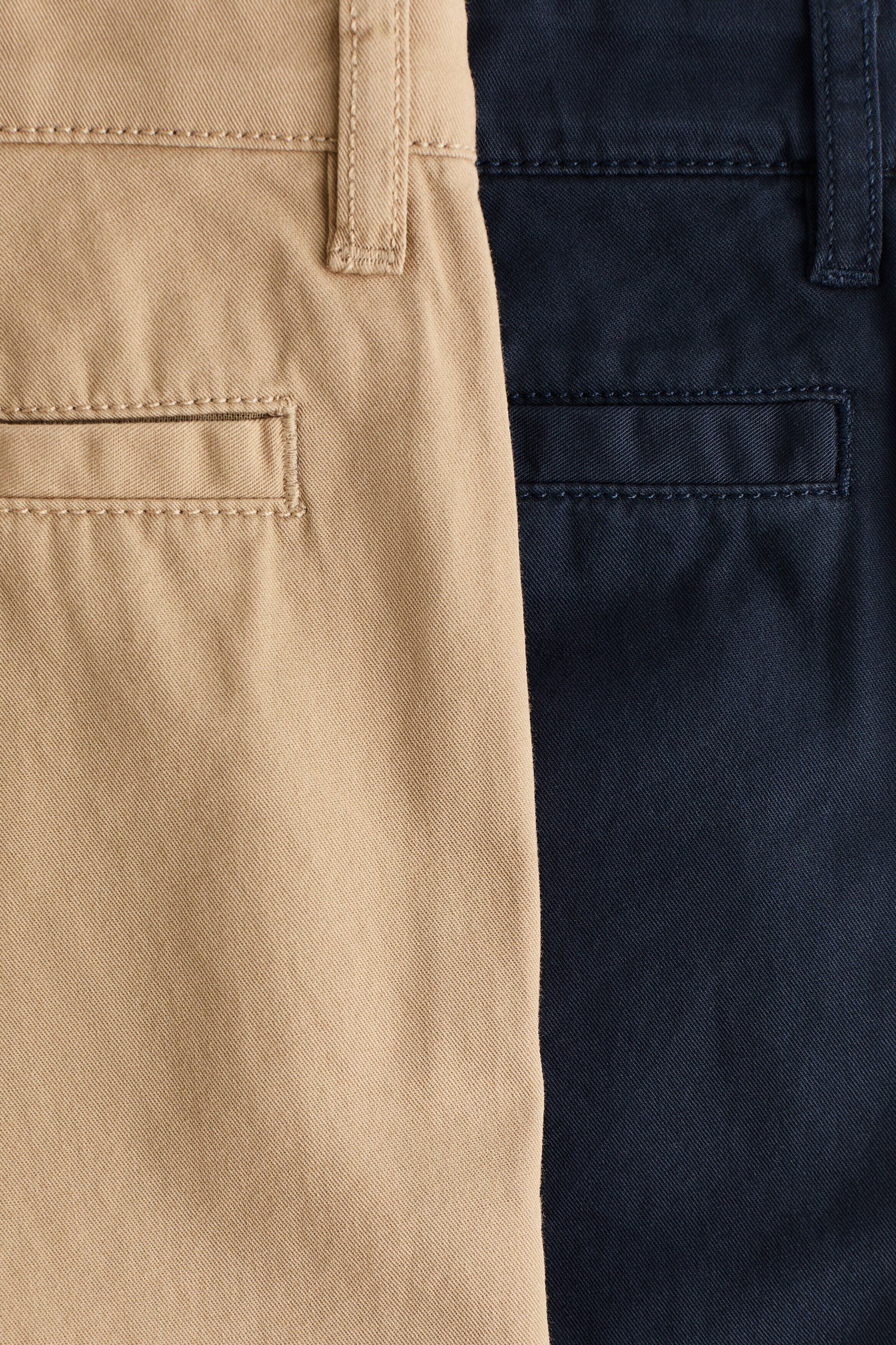 2-pack cotton twill chinos