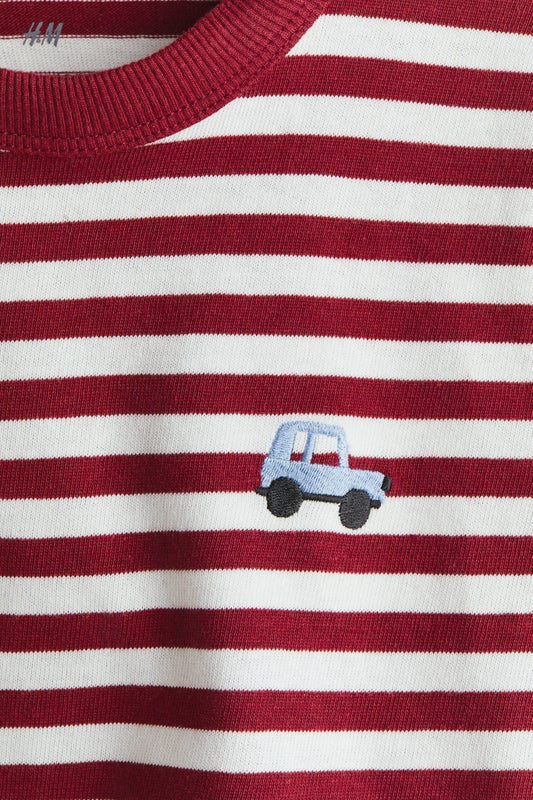Embroidery-detail T-shirt
