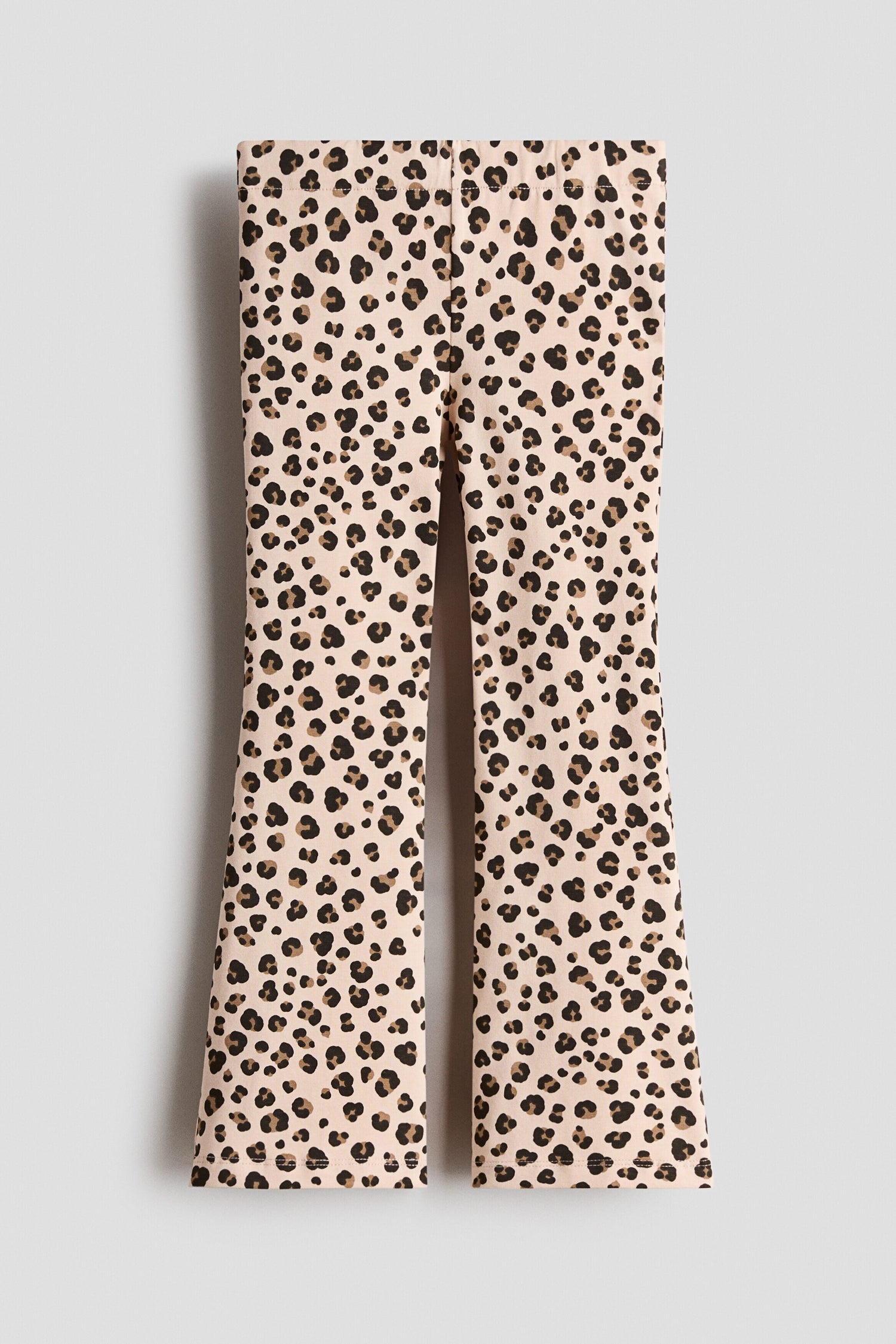 Flared leggings - Beige Leopard Print 0 / 1.5-2 Years