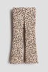 Flared leggings - Beige Leopard Print 0 / 1.5-2 Years